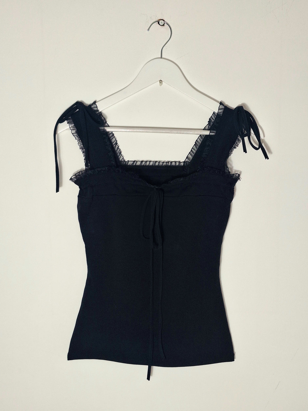 Top black with black lace