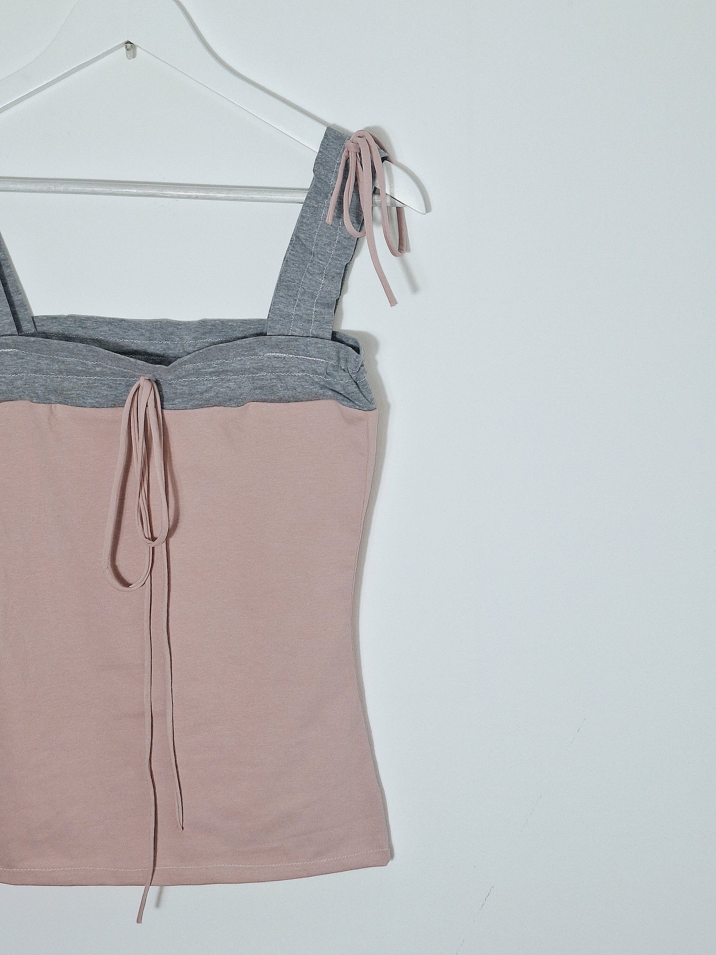 Stella top grey and pink