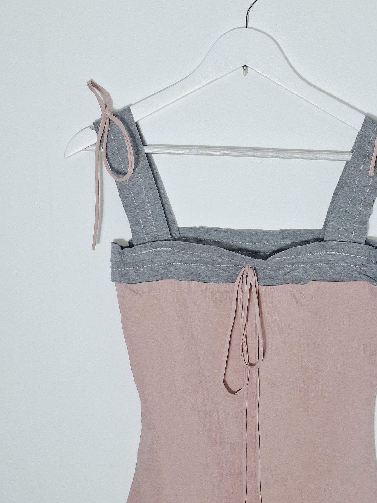 Stella top grey and pink