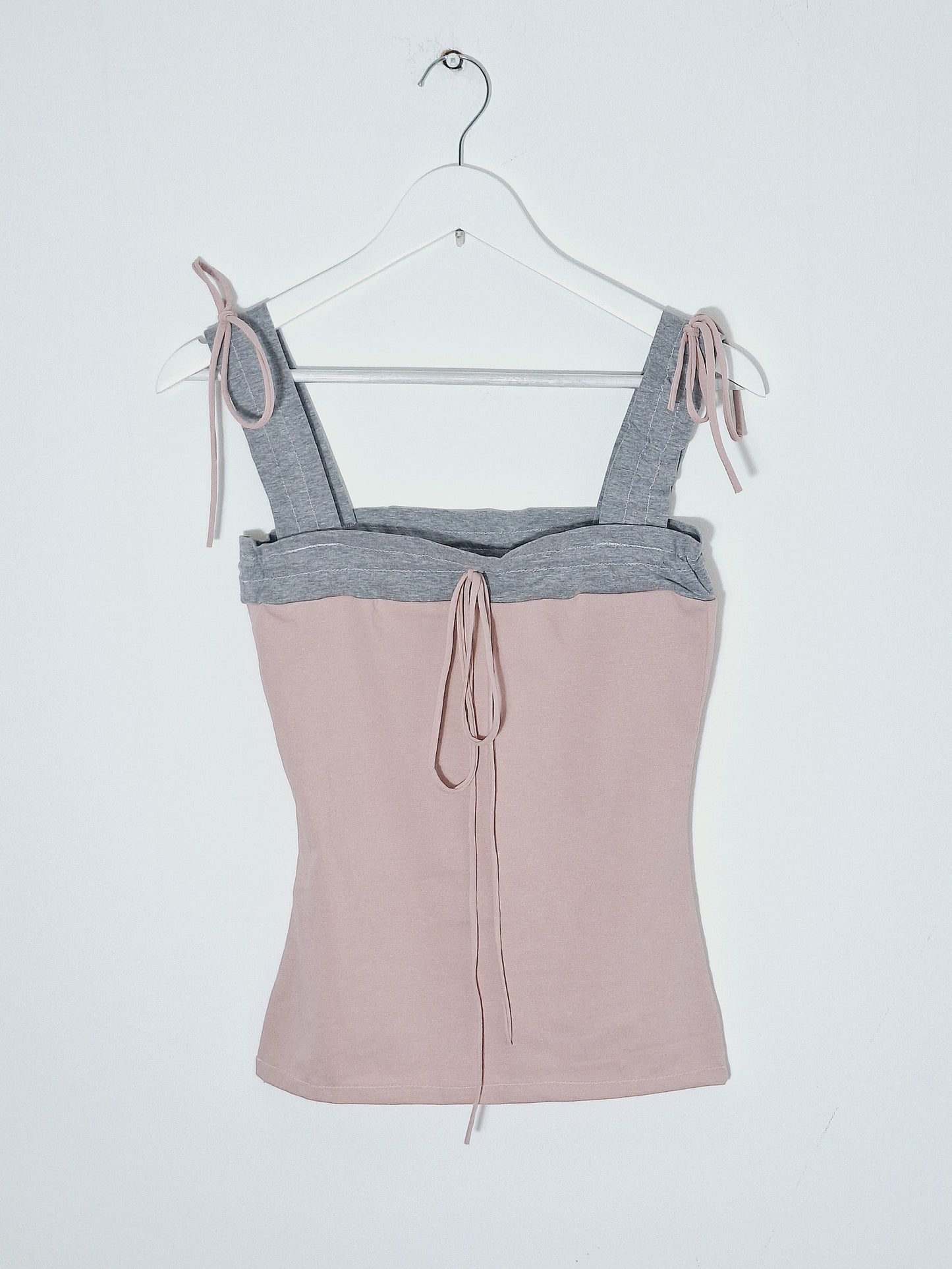 Stella top grey and pink